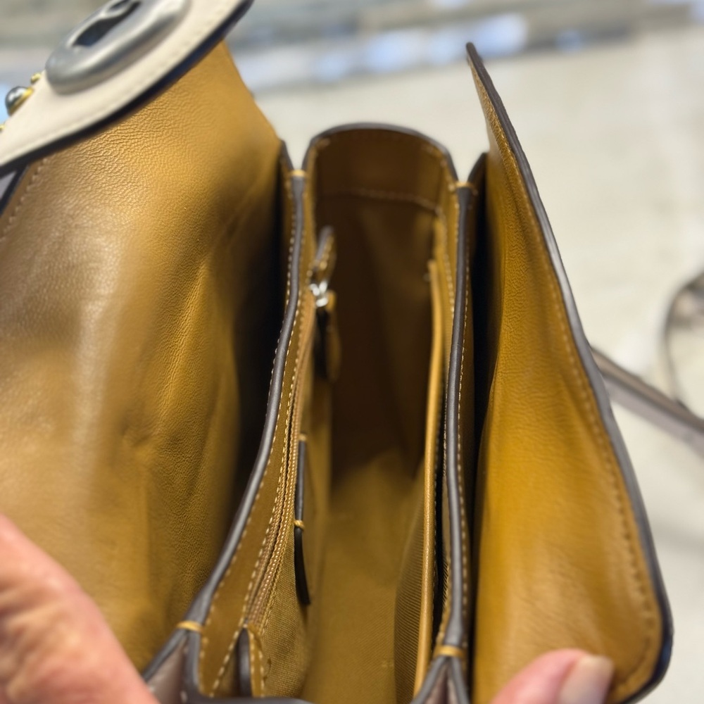 Coach White Studded Crossbody Bag - Picture 12 of 16
